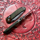 Microtech Knives LUDT Ram-Lok Frag Outbreak Drop Point Part Serrated Signature Series 1135RL-2FROBS