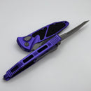 Microtech Socom Elite Auto Purple Handles w/ Tanto Apocalyptic 161A-10APPU