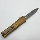 Pre-Owned Microtech Knives Combat Troodon Gen III Apocalyptic D/E w/ Tan Handle 1142-10APTA