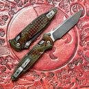 Microtech Socom Ram-Lok Outbreak Aluminum Frag Handles & Full Serrated T/E M390MK 161RL-3FROBS