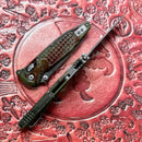 Microtech Socom Ram-Lok Outbreak Aluminum Frag Handles & Full Serrated T/E M390MK 161RL-3FROBS
