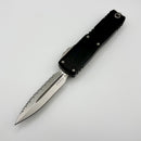 Factory Blem Microtech UTX-85 Gen IV w/ Black Handle & Satin Full-Serrated D/E M390MK 12324-6