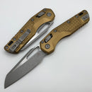 Microtech Knives MSI RAM LOK Tan Frag Aluminum & Apocalyptic M390MK 210-10APFRTA