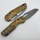 Microtech Knives MSI RAM LOK Tan Frag Aluminum & Apocalyptic M390MK 210-10APFRTA