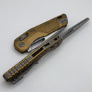 Microtech Knives MSI RAM LOK Tan Frag Aluminum & Apocalyptic M390MK 210-10APFRTA