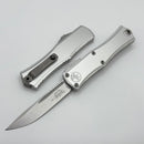 Microtech Knives Mini Hera Stonewash S/E M390MK w/ Clear Handle 1703M-10CR