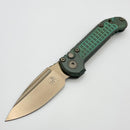 Pre-Owned Microtech Marfione Select LUDT Gen III Antique Green Frag Titanium Handles & Bronze S/E 1135-13FRMS1