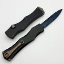 Microtech Marfione Select Halo IV Black Handle w/ Blued Baker Forge Coppermai Damascus Clip Point 1150-16MS2