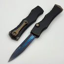 Microtech Marfione Select Halo IV Black Handle w/ Blued Baker Forge Coppermai Damascus Clip Point 1150-16MS2