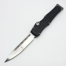 Marfione Custom Halo VII Black Handle w/ Hand Satin Compound Ground Clip Point M390MK