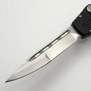 Marfione Custom Halo VII Black Handle w/ Hand Satin Compound Ground Clip Point M390MK