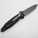 Pre-Owned Microtech Socom Elite Fully Serrated Tanto Edge Manual Black Apocalyptic Standard 161-12AP