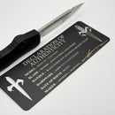 Marfione Custom Halo VII Black Handle w/ Hand Satin Compound Ground Clip Point M390MK