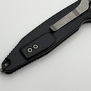 Pre-Owned Microtech Socom Elite Fully Serrated Tanto Edge Manual Black Apocalyptic Standard 161-12AP
