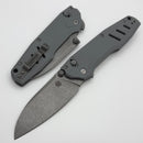 Thermic Tactical Subzero 2026A Artic Gray G-10 Handles w/ Titanium Accents & 3.75" Stonewash M390