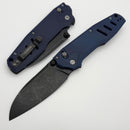 Thermic Tactical Subzero 2026A Navy Blue G-10 Handles w/ Titanium Accents & 3.75" Blackwash M390