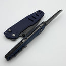 Thermic Tactical Subzero 2026A Navy Blue G-10 Handles w/ Titanium Accents & 3.75" Blackwash M390