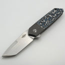 Pre-Owned Mechforce Peter Carey Collab Roadster w/ Forest Blue Fat Carbon Inlaid Titanium Handles & M390