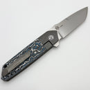 Pre-Owned Mechforce Peter Carey Collab Roadster w/ Forest Blue Fat Carbon Inlaid Titanium Handles & M390