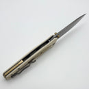 Thermic Tactical Plasma 2026C Ivory G-10 Handles w/ Titanium Accents & 4" Stonewash M390