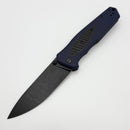 Thermic Tactical Plasma 2026C Navy Blue G-10 Handles w/ Titanium Accents & 4" Blackwash M390