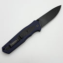 Thermic Tactical Plasma 2026C Navy Blue G-10 Handles w/ Titanium Accents & 4" Blackwash M390