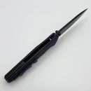 Thermic Tactical Plasma 2026C Navy Blue G-10 Handles w/ Titanium Accents & 4" Blackwash M390