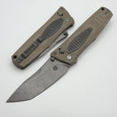 Thermic Tactical Plasma 2026B Desert Tan Micarta Handles w/ Titanium Accents & 4" Stonewash M390