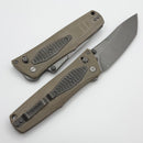 Thermic Tactical Plasma 2026B Desert Tan Micarta Handles w/ Titanium Accents & 4" Stonewash M390