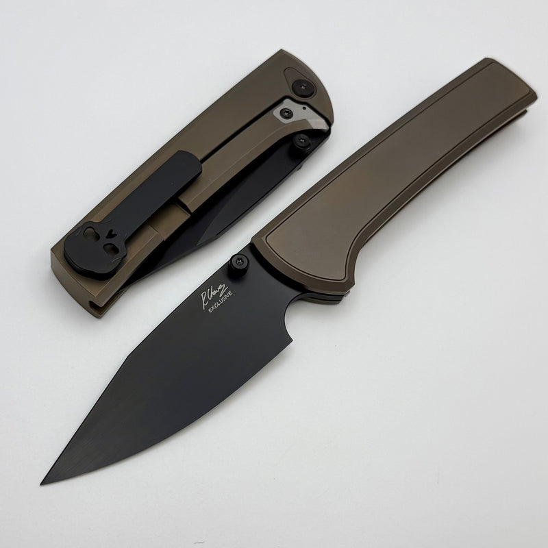 Chaves Knives Scapegoat 229 w/ Magnetic Bronze Titanium Integral Handl