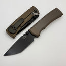 Chaves Knives Redencion 229 Bronze Titanium Integral Handle w/ Magnetic Ti Inlays & Tanto Chisel PVD M390
