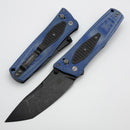 Thermic Tactical Plasma 2026B Blue Micarta Handles w/ Titanium Accents & 4" Blackwash M390