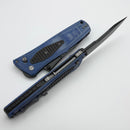 Thermic Tactical Plasma 2026B Blue Micarta Handles w/ Titanium Accents & 4" Blackwash M390