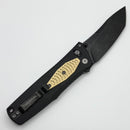 Thermic Tactical Plasma 2026B Black G-10 Handles w/ Titanium Accents & 4" Blackwash M390