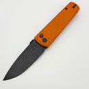 Thermic Tactical Subzero 2026B Orange G-10 Handles w/ Titanium Accents & 3.5" Blackwash M390