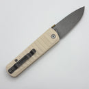 Thermic Tactical Subzero 2026B Ivory G-10 Handles w/ Titanium Accents & 3.5" Stonewash M390