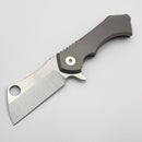 Rad Knives V1 Mid Sized Field Cleaver Titanium Handles w/ Satin Hang Hole MagnaCut (Consignment)