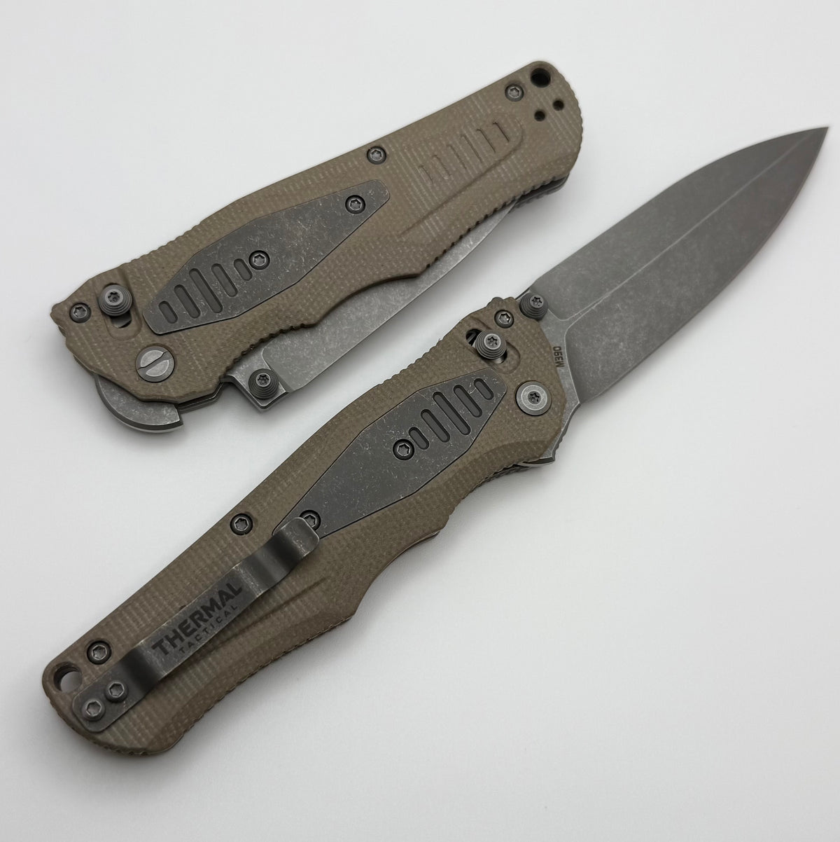 Thermic Tactical Plasma 2026A Desert Tan Micarta Handles w/ Titanium A