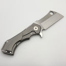 Rad Knives V1 Mid Sized Field Cleaver Titanium Handles w/ Satin Hang Hole MagnaCut (Consignment)