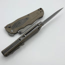 Thermic Tactical Plasma 2026A Desert Tan Micarta Handles w/ Titanium Accents & 4" Stonewash M390