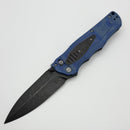 Thermic Tactical Plasma 2026A Blue Micarta Handles w/ Titanium Accents & 4" Blackwash M390