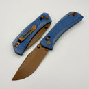 North Mountain Blade Coyote Yamainu Blue Micarta w/ 10CR15MOV Blade 2603-BLMCT