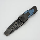 Poikilo Blade Task Knives Ark DLC Titanium w/ Blue Crystal Titanium Inlays Handles & Pearlescent DLC Stonewash M390 Utility Pry