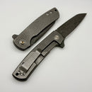 Defiant 7 Servo w/ Textured Titanium Handles & 3.5" Damascus