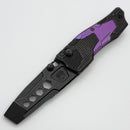 Poikilo Blade Task Knives Ark Dark Stonewash Titanium w/ Purple Crystal Titanium Inlays Handles & Dark Stonewash M390 Utility Pry