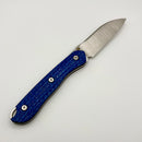 Tuya Knife Haze Fixed Blade Blue Carbon Fiber w/ 3V & Britney Blue Sheath