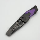 Poikilo Blade Task Knives Ark DLC Titanium w/ Purple Crystal Titanium Inlays Handles & Pearlescent DLC Stonewash M390 Utility Pry
