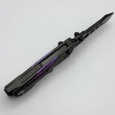 Poikilo Blade Task Knives Ark DLC Titanium w/ Purple Crystal Titanium Inlays Handles & Pearlescent DLC Stonewash M390 Utility Pry