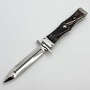 Marfione Custom Masterpiece Satin Stainless Body w/ Buffalo Horn Scales & Mirror D/E M390MK