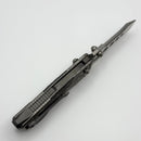Poikilo Blade Task Knives Ark Titanium w/ Blackened Crystal Titanium Inlays Handles & Pearlescent Stonewash M390 Utility Pry